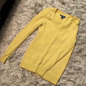 Yellow knit sweater